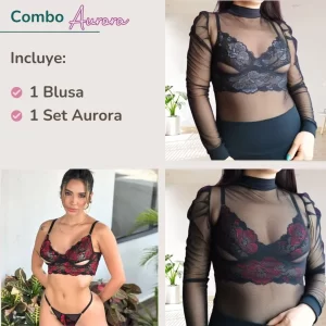 combo aurora ropa interior y lencería femenenia bogota